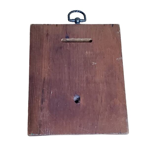 Jandro Lithograph Wood Wall Art 7" x 5.5" Vtg - Picture 4 of 5